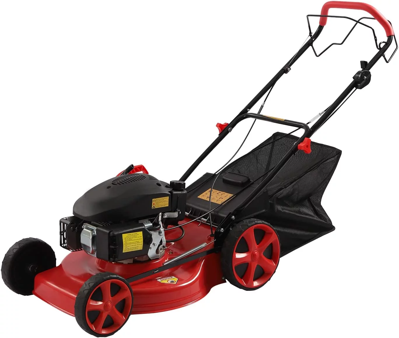 Gas Powered Lawn Mower  173CC Self-Propelled Gas Mower  3-in-1 Push Lawn Mower  20"