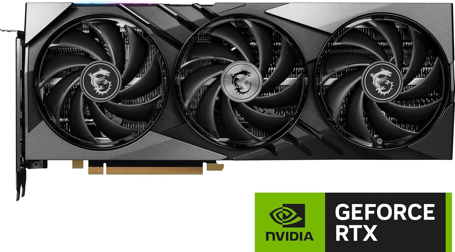 MSI Gaming RTX 4070 Super 12G Gaming X Slim Graphics Card (NVIDIA RTX 4070 Super, 192-Bit, Extreme Clock: 2655 MHz, 12GB GDRR6X 21 Gbps, HDMI/DP