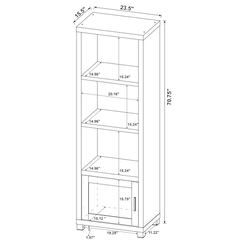 Coaster Sachin 3-Piece Entertainment Center, Antique Pine