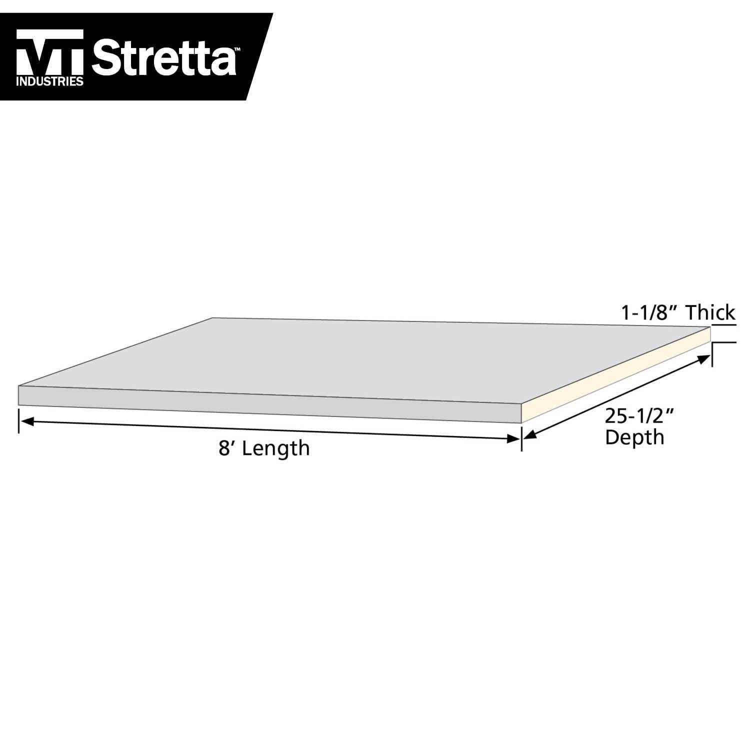 Stretta 25.5-in x 1.125-in Urban Graphite Straight Laminate Countertop - Shop Hardware Tools Online Store