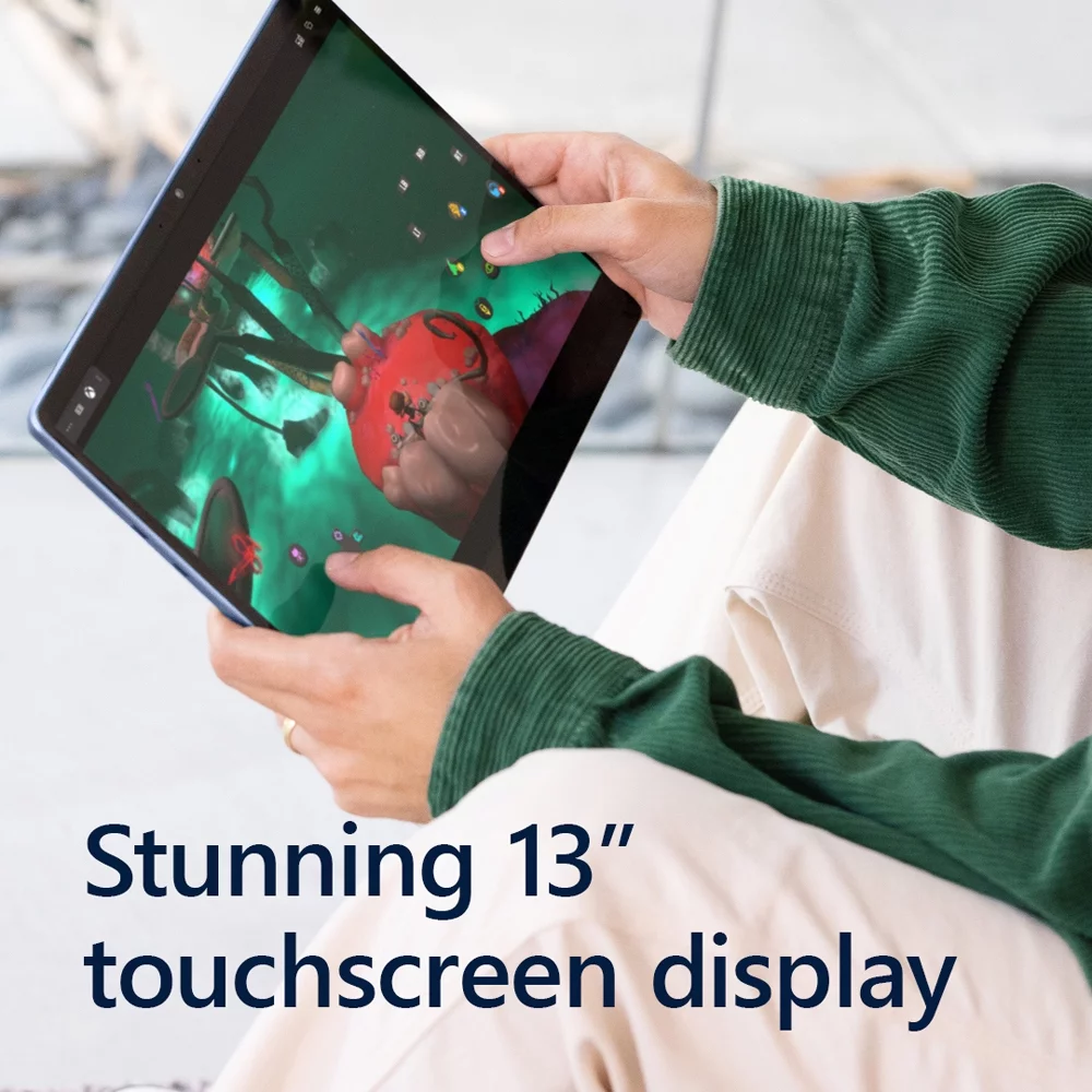 Microsoft QIL-00035 Surface Pro 9 13" Touch Tablet, Intel i7, 16GB/256GB, Sapphire Bundle with Microsoft Surface Pro Signature Mechanical Keyboard