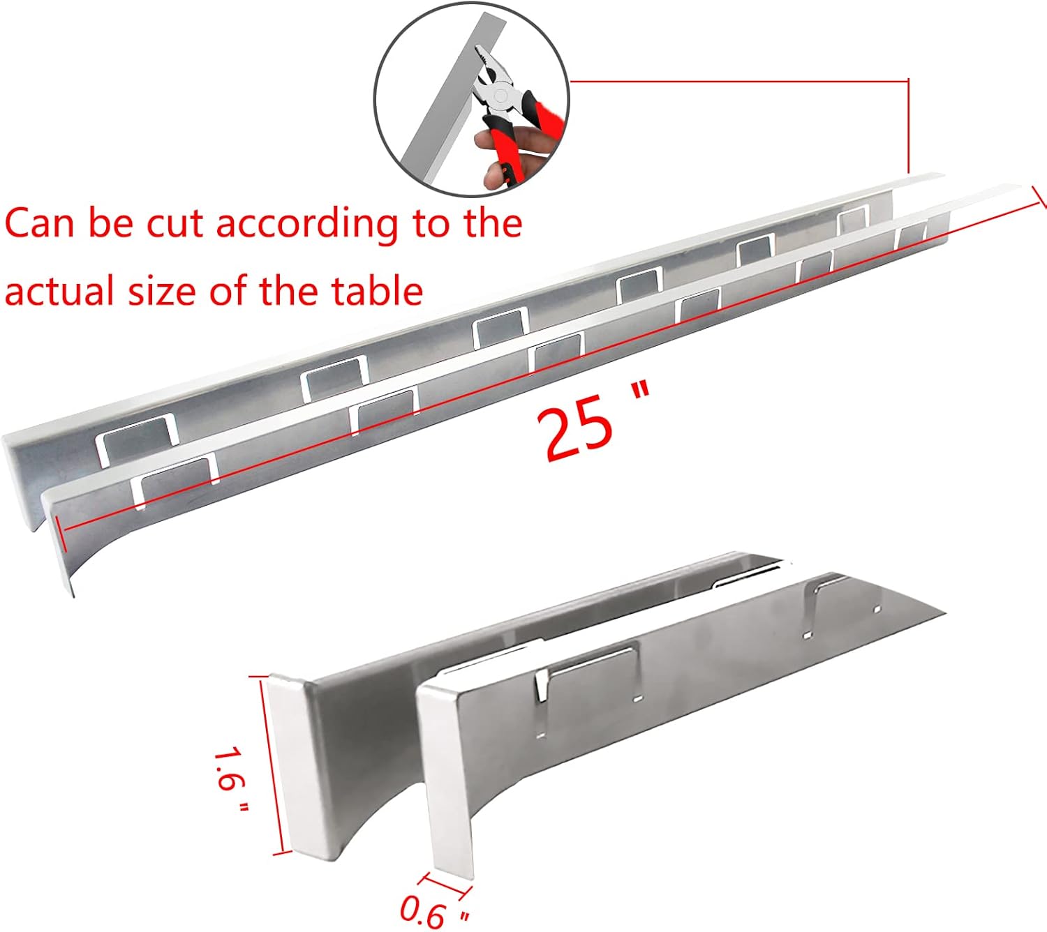Stove Gap Covers Stainless Steel-Will Not Melt and Burn Like Silicone Covers Can,Heat Resistant and Easy to Clean,Kitchen Stove Counter Gap Cover
