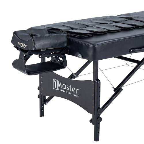 Master Massage 30” Monaco Airwave Full Body Stretching Portable Massage Table with Airbags 3D Lumbar Traction for Professional & Home Use