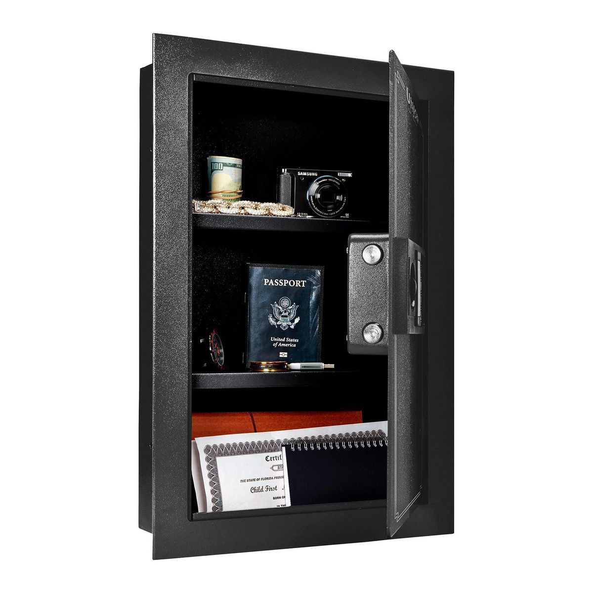 UNION SAFE COMPANY 0.53 cu. Ft. Electronic Digital Wall Safe