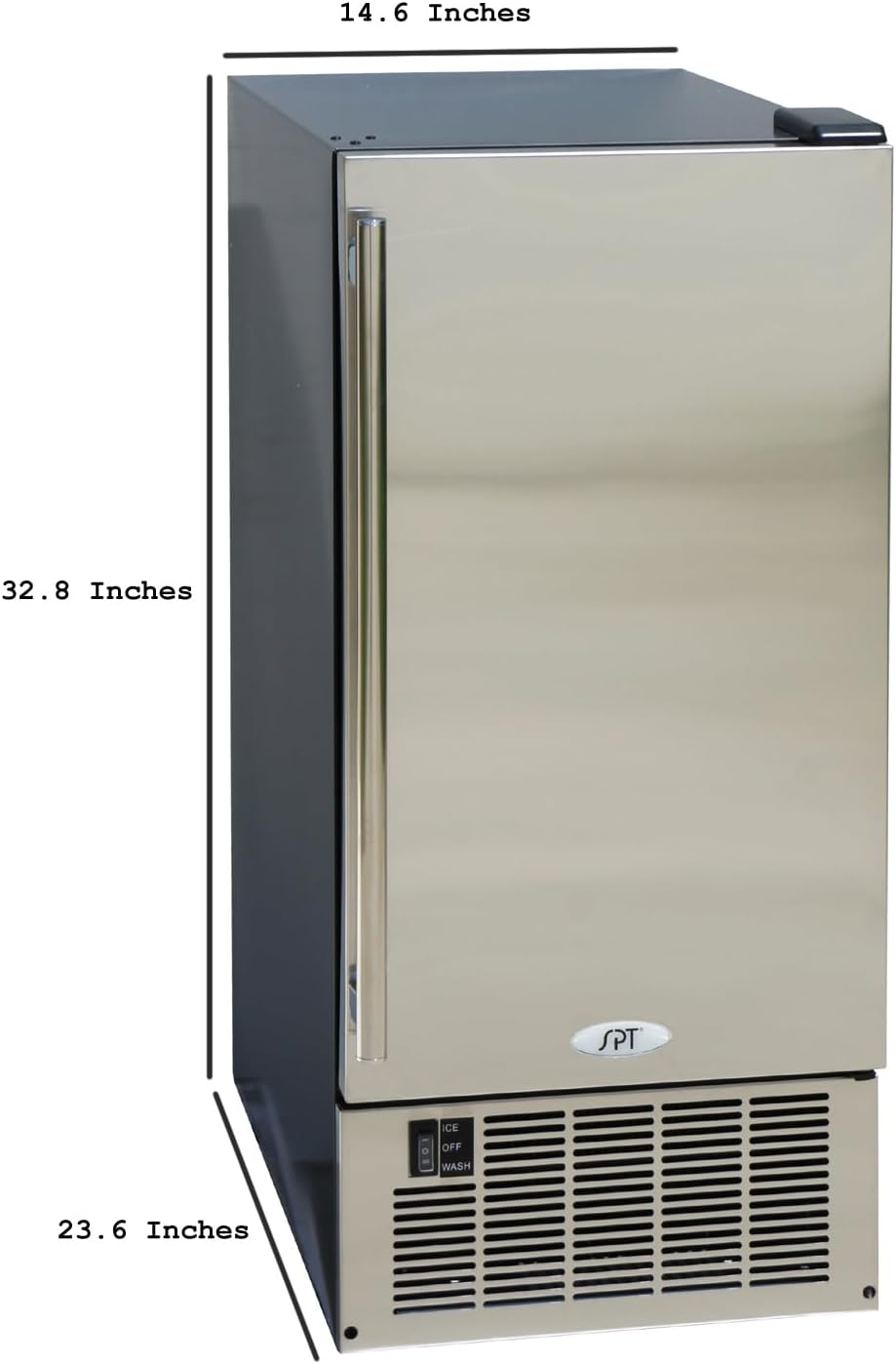 SPT IM-60YUSA: 50LBS Stainless Steel Under-Counter Ice Maker