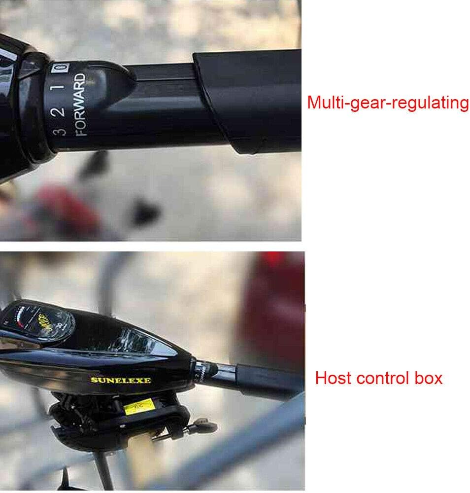 TFCFL Electric Trolling Motor ,40LBS Portable Outboard Boat Motor, Trolling Thrust Fishing Boat Brush Engine for Inflatable Kayaks Dinghy Canoe