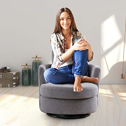 ODUWA Swivel Barrel Chair Set of 2