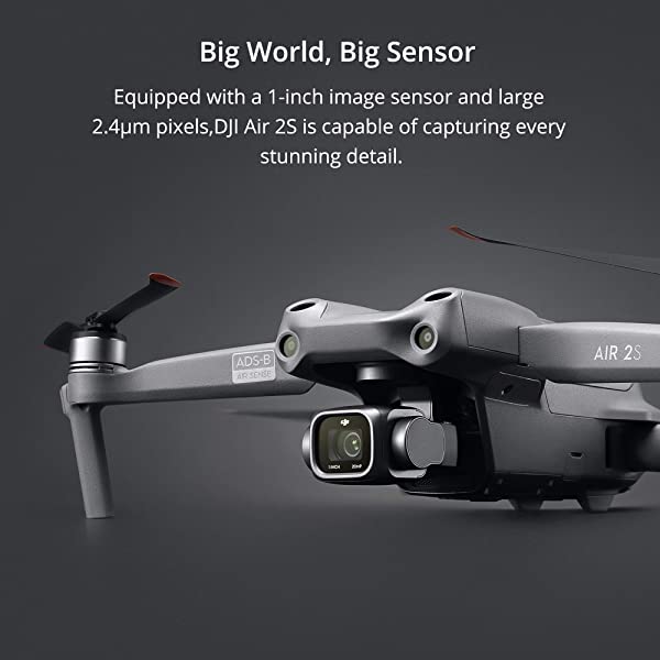 DJI Air 2S Fly More Combo with Smart Controller - Drone with 4K Camera, 5.4K Video, 1-Inch CMOS Sensor, 4 Directions of Obstacle Sensing