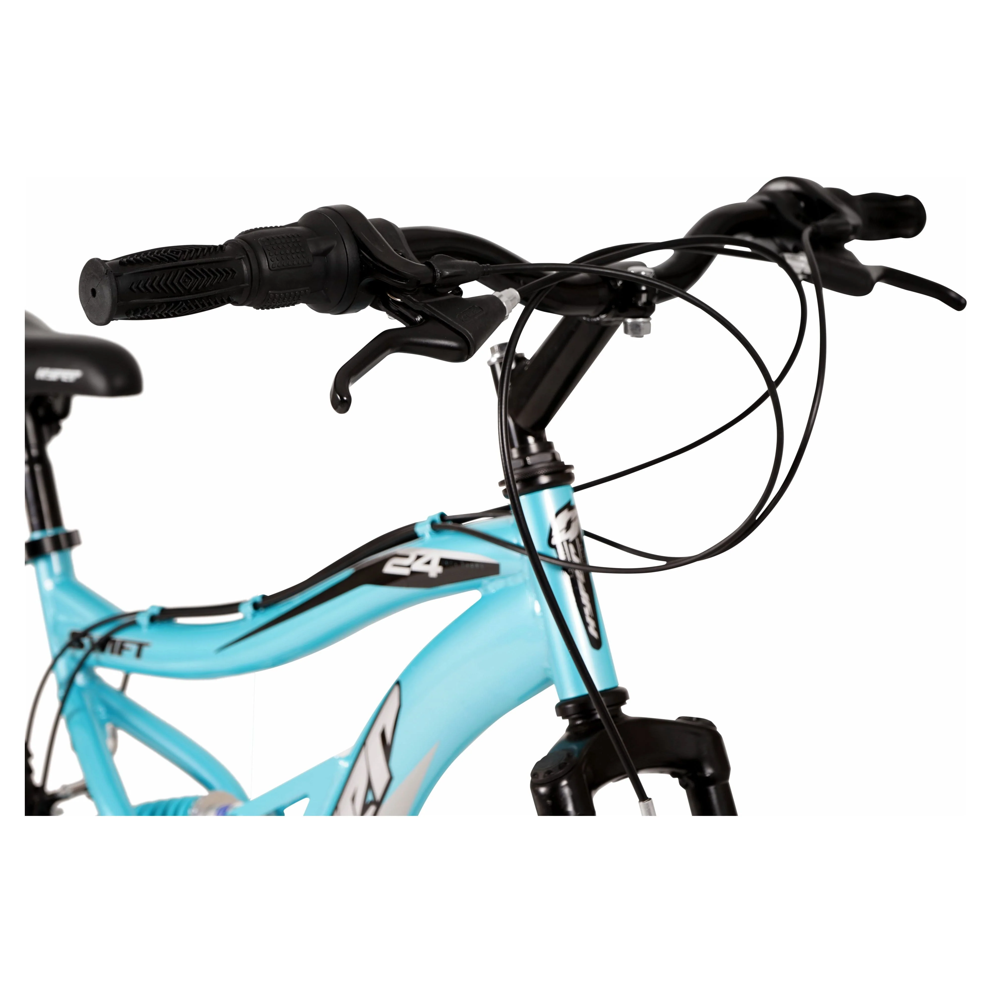 Hyper Bicycles 24 Girl's Swift Mountain Bike for Kids, Blue