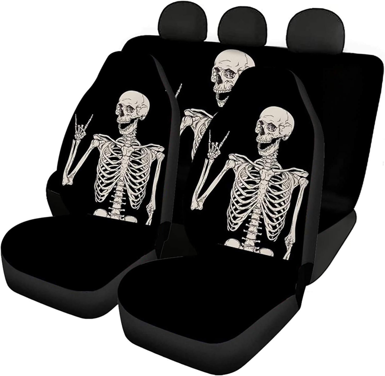 SEANATIVE Stretchy Car Seat Cover Camo Forest Deer Universal Car Interior Seat Cover Machine Washable Anti-Slip Front and Rear Bench Back Seat Cover