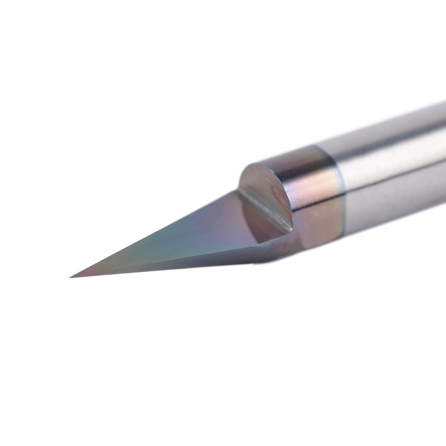 SpeTool Carbide V Groove Bit 30 Degree Engraving Bit 0.015" Tip with 1/4" Shank SPE-X Coated Extra Life