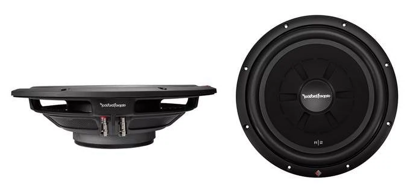 Rockford Fosgate R2SD4-12 12" 1000W 4-Ohm Shallow/Slim Car Subwoofer Sub, Pair