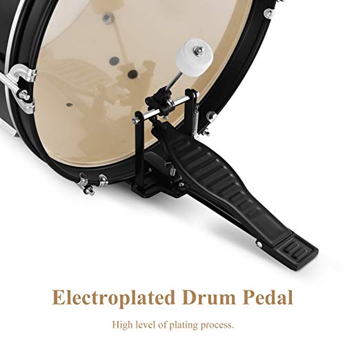 Drum Set Eastar 16 inch 5-Piece, Junior Drum Kit for Beginners Kids Teenagers with Adjustable Throne and Cymbal, Pedal & Drumsticks