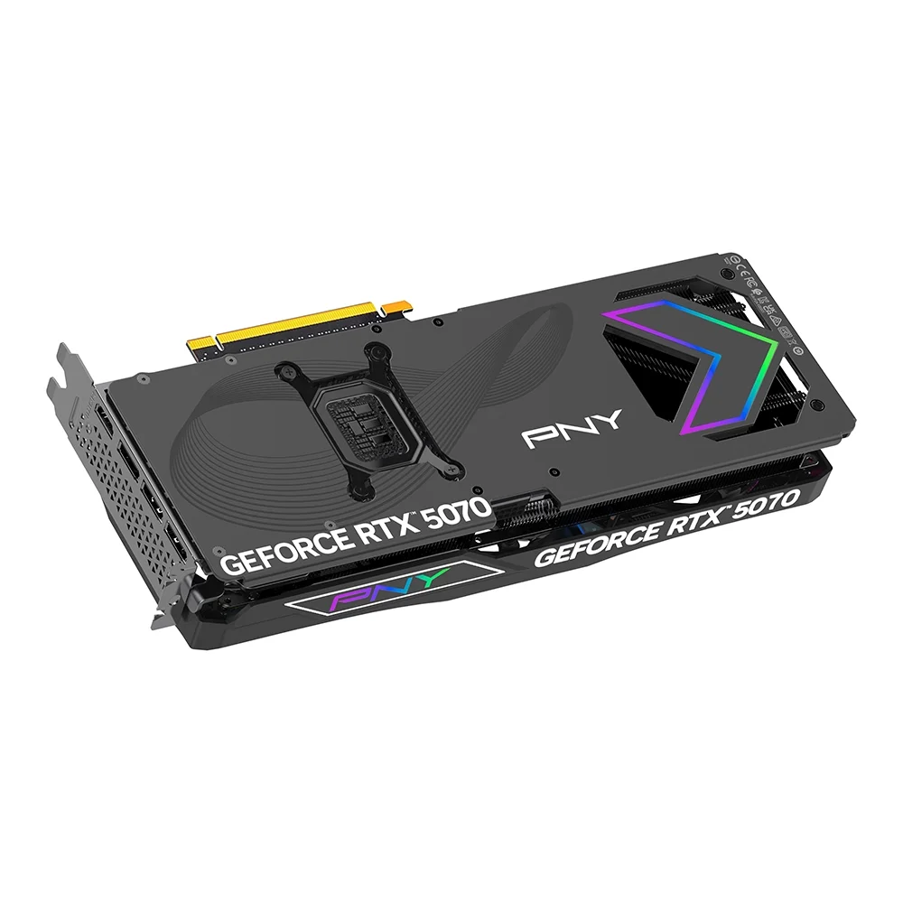 PNY GeForce RTX™ 5070 EPIC-X ARGB™ Overclocked Triple Fan GPU DLSS4
