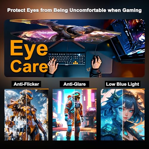 SANSUI 32 Inch Curved 240Hz Gaming Monitor High Refresh Rate, FHD 1080P Gaming PC Monitor HDMI DP1.4, Curved 1500R, 1Ms MPRT, HDR,Metal Stand