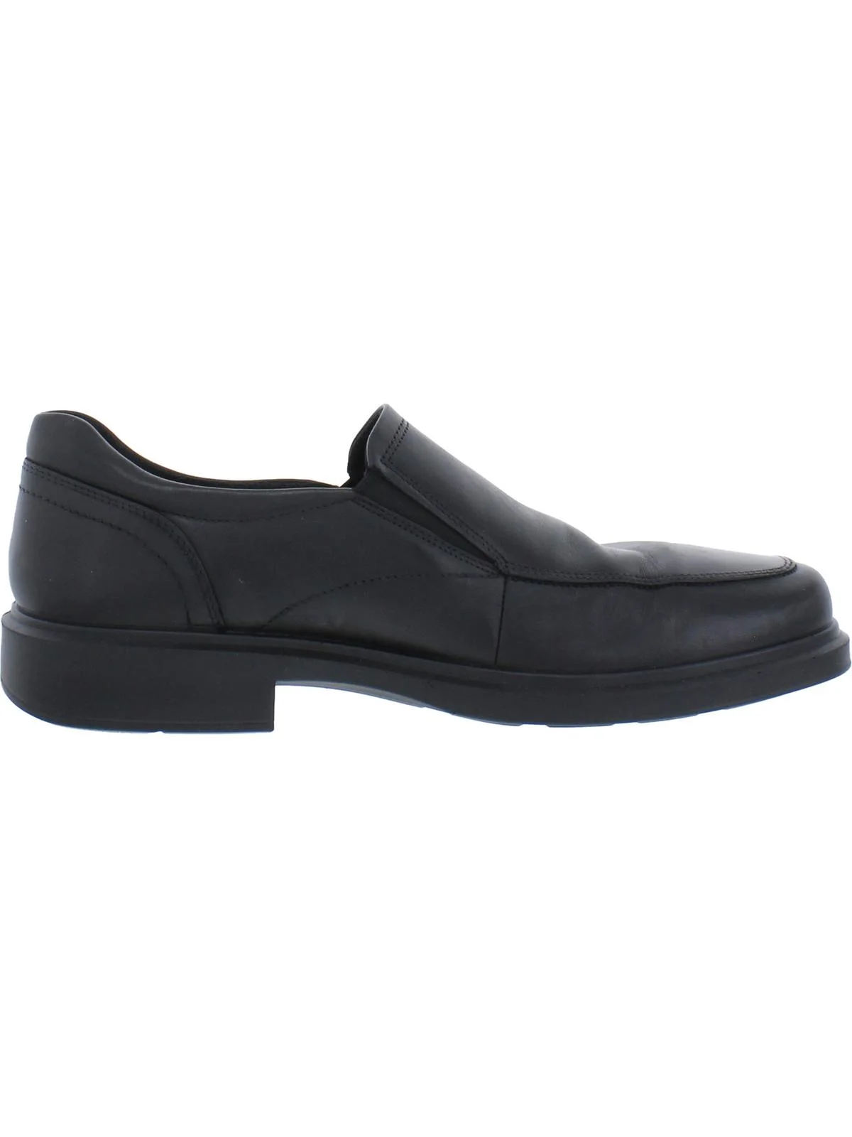 ECCO Men's Helsinki 2.0 Apron Toe Slip-on Black Leather - 500154-01001