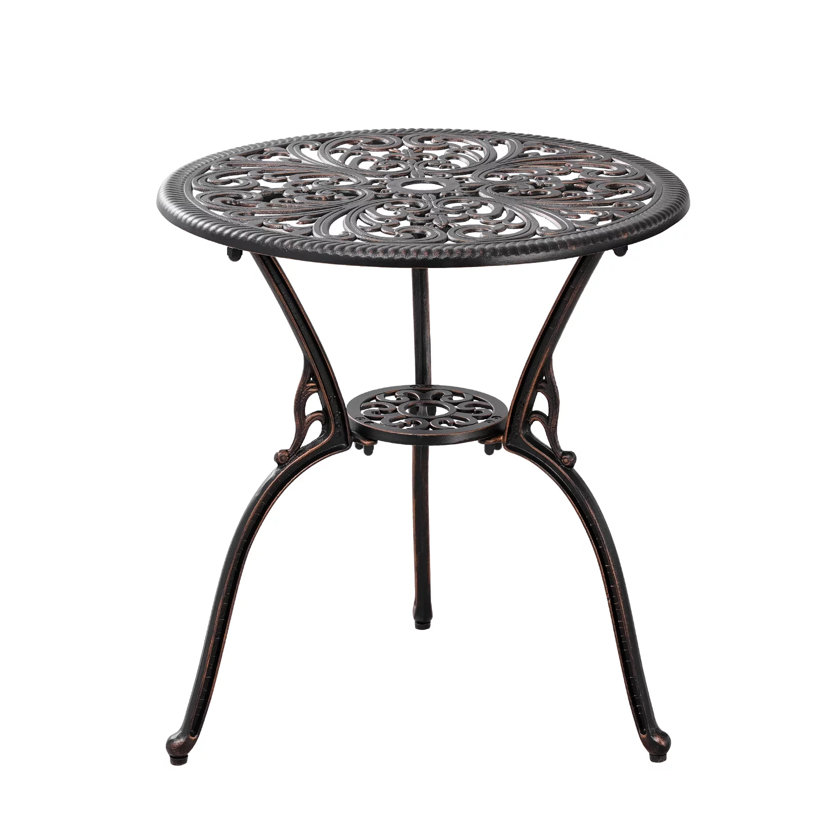 Withniture 3-Piece Bistro Table and Chairs Set of 2 Outdoor Furniture Patio Bistro Set, Bronze