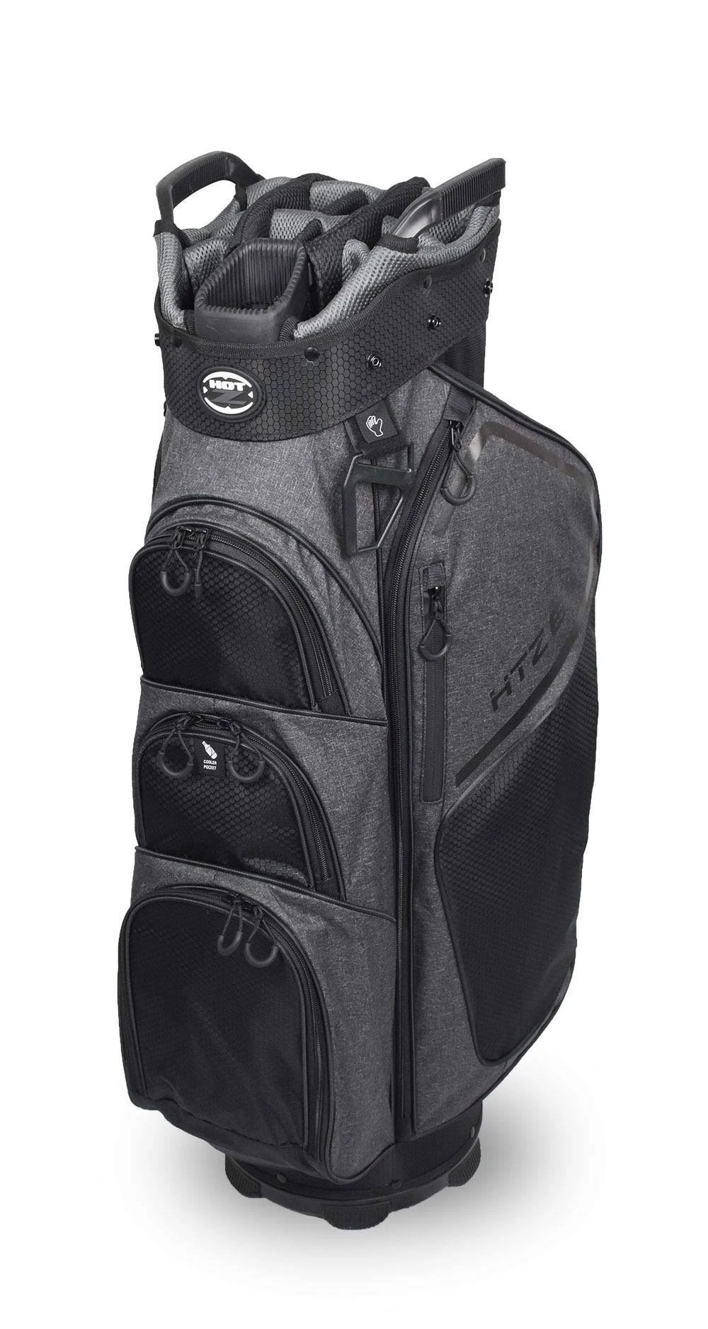 Hot-Z 02HOT60CT2011111111GBK01 6.0 Golf Cart Bag Gray u0026 Black