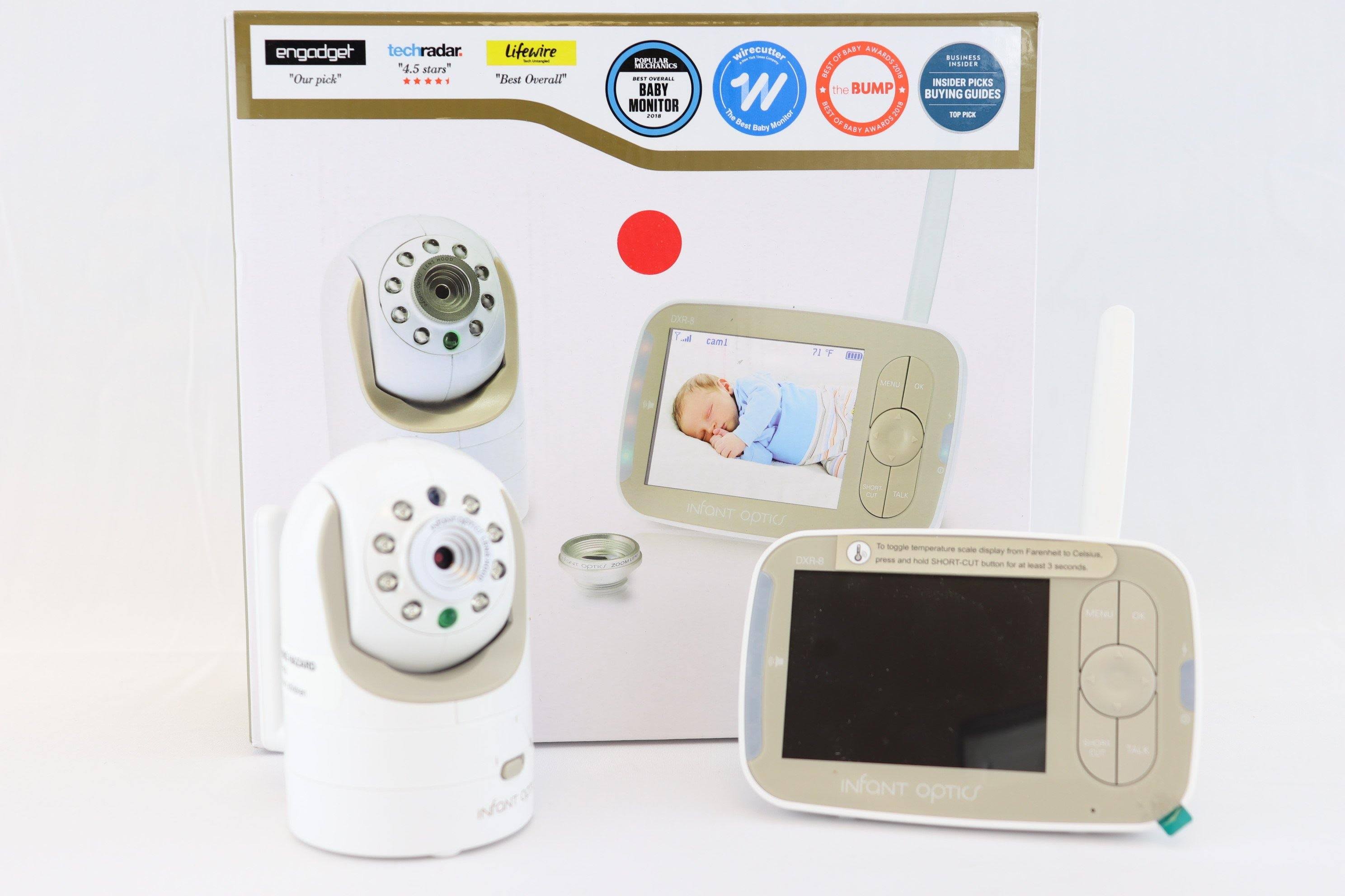 Infant Optics DXR-8 Video Baby Monitor with Interchangeable Optical Lens White