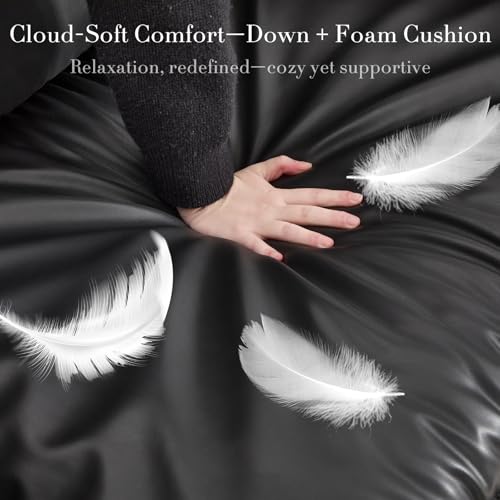 CIMOTA 80'' Faux Leather Loveseat Sofa for Living Room, Modern 2 Seater Small Cloud Couch for Bedroom/Small Space/Apartment