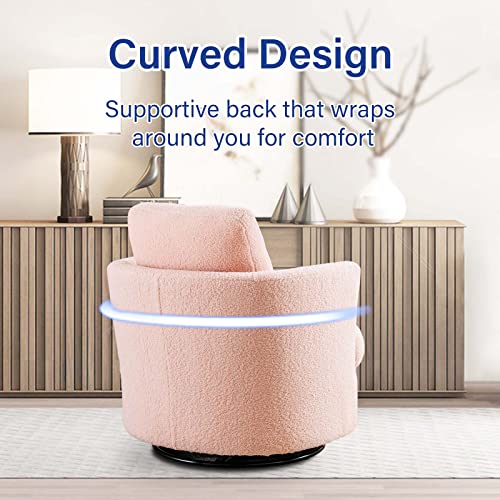 ODUWA Swivel Barrel Chair Set of 2