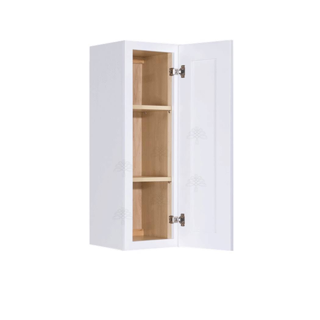 Lifeart Cabinetry 12-in W x 30-in H x 12-in D White Painted Maple Door Wall Fully Assembled Stock Cabinet | ALW-W1230