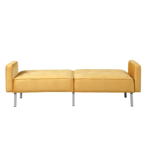 Modern Convertible Folding Futon Sofa Bed for Compact Living Space, Apartment, Dorm