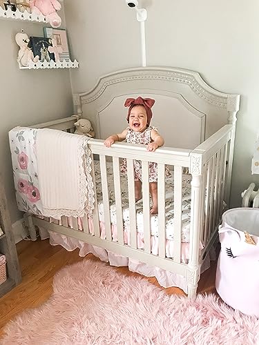 Evolur Julienne 5-In-1 Convertible Crib In Clay, Greenguard Gold Certified, Features 3 Mattress Height Settings, Sturdy And Spacious Baby Crib