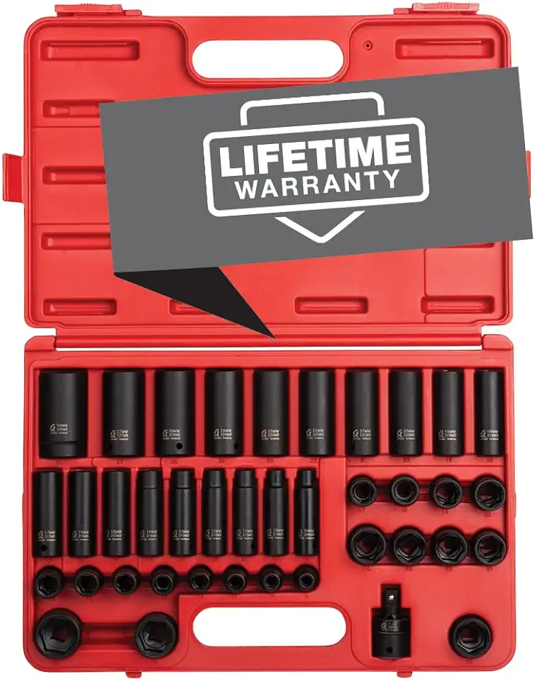 Sponsored Ad - SUNEX TOOLS 2669, 1/2 Inch Drive Master Impact Socket Set, 39-Piece,, 9mm-30mm, Standard/Deep, Cr-Mo Steel, Radius Corner Design