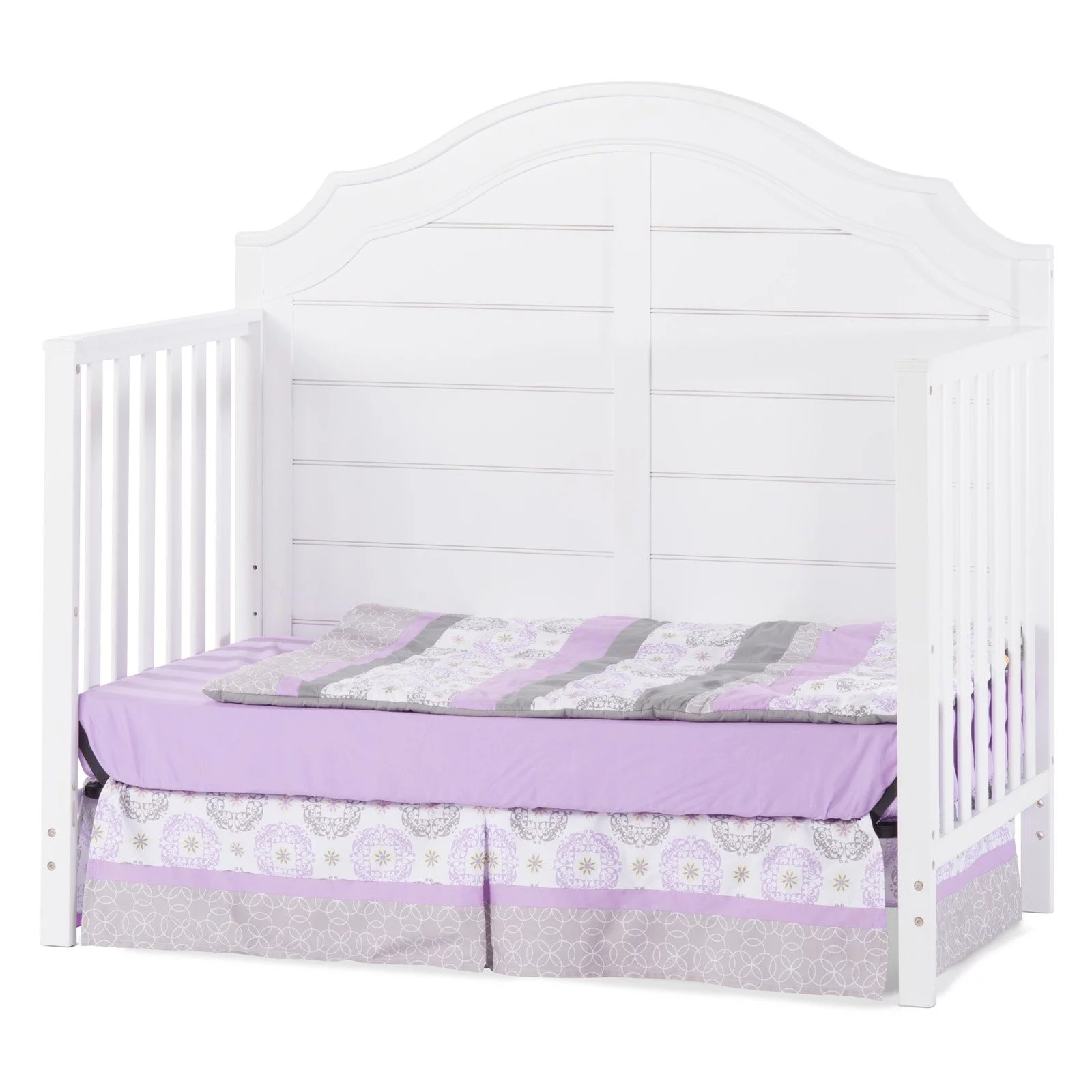 Child Craft Penelope 4-in-1 Convertible Baby Crib, Matte White