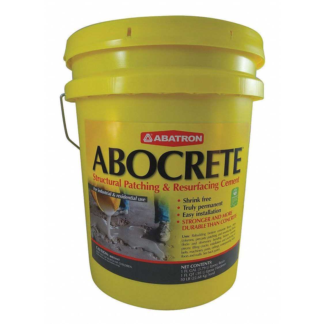 Abocrete Epoxy Adhesive,Light Gray,5 gal.,Bucket Ackr Light Gray