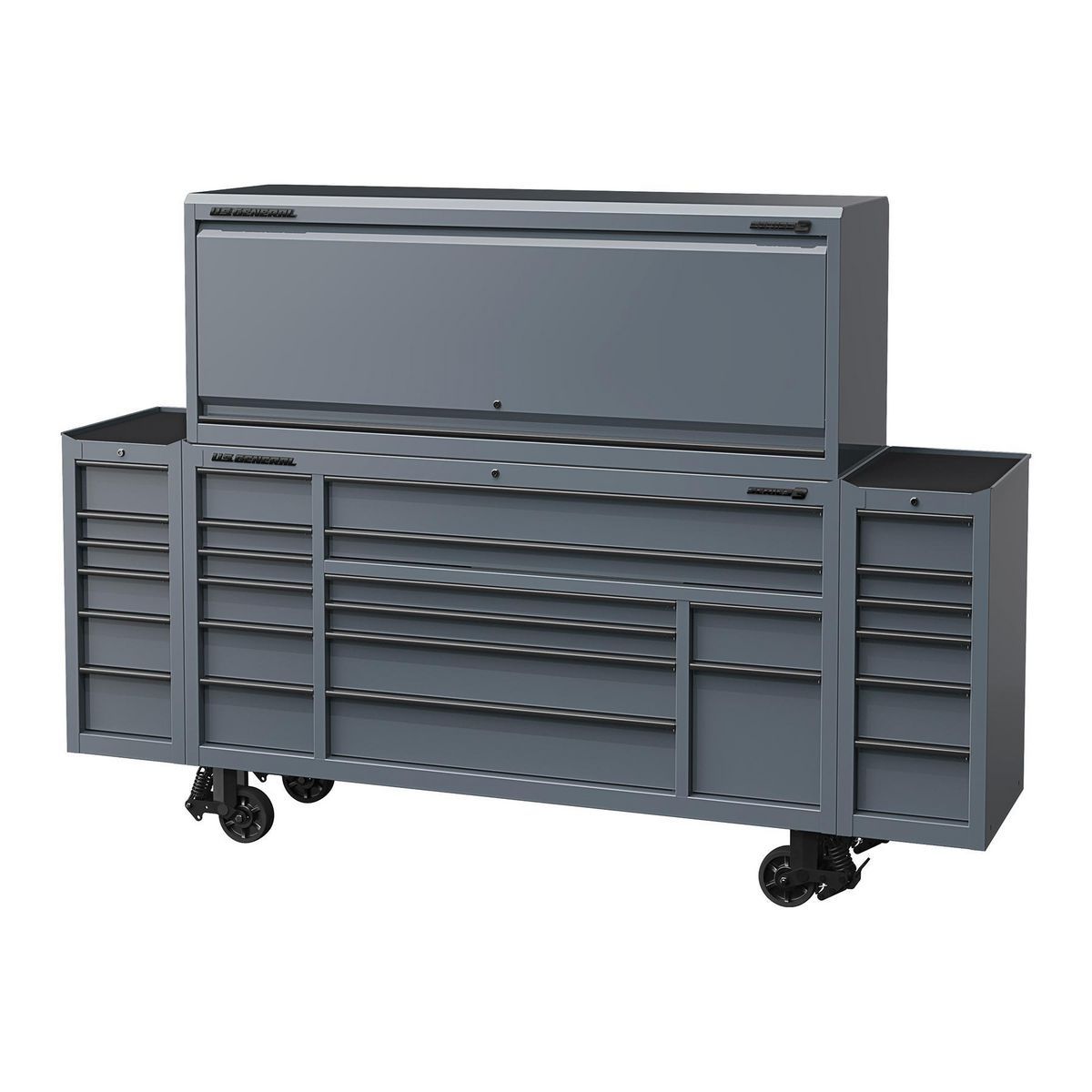U.S. GENERAL 15 in. End Cabinet, Series 3, Slate Gray