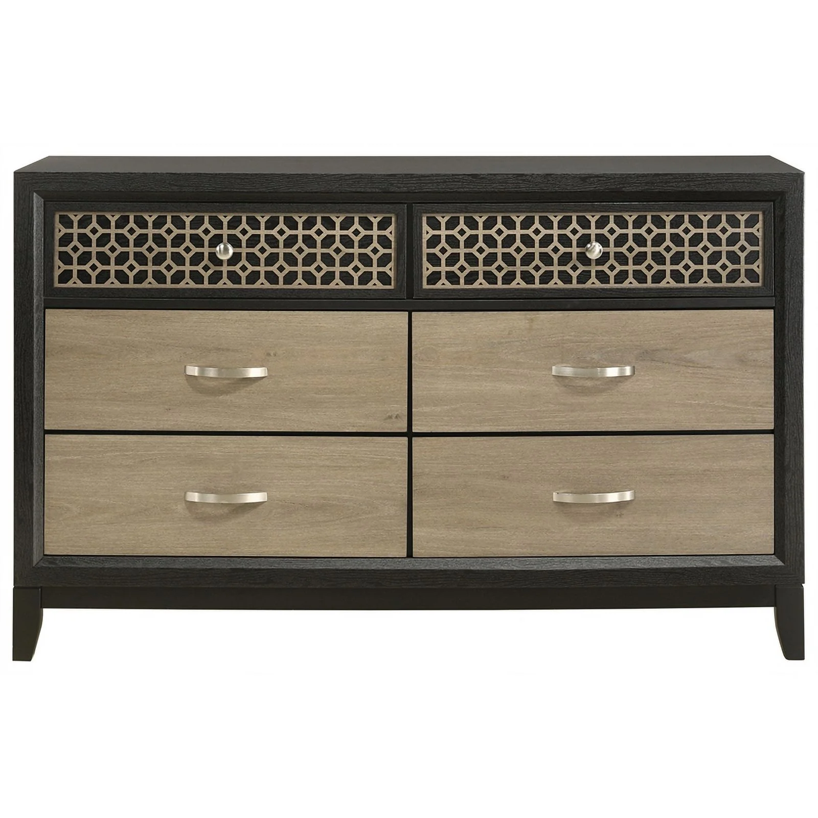 Pemberly Row 5-piece Contemporary Wood Queen Bedroom Set Light Brown and Gray