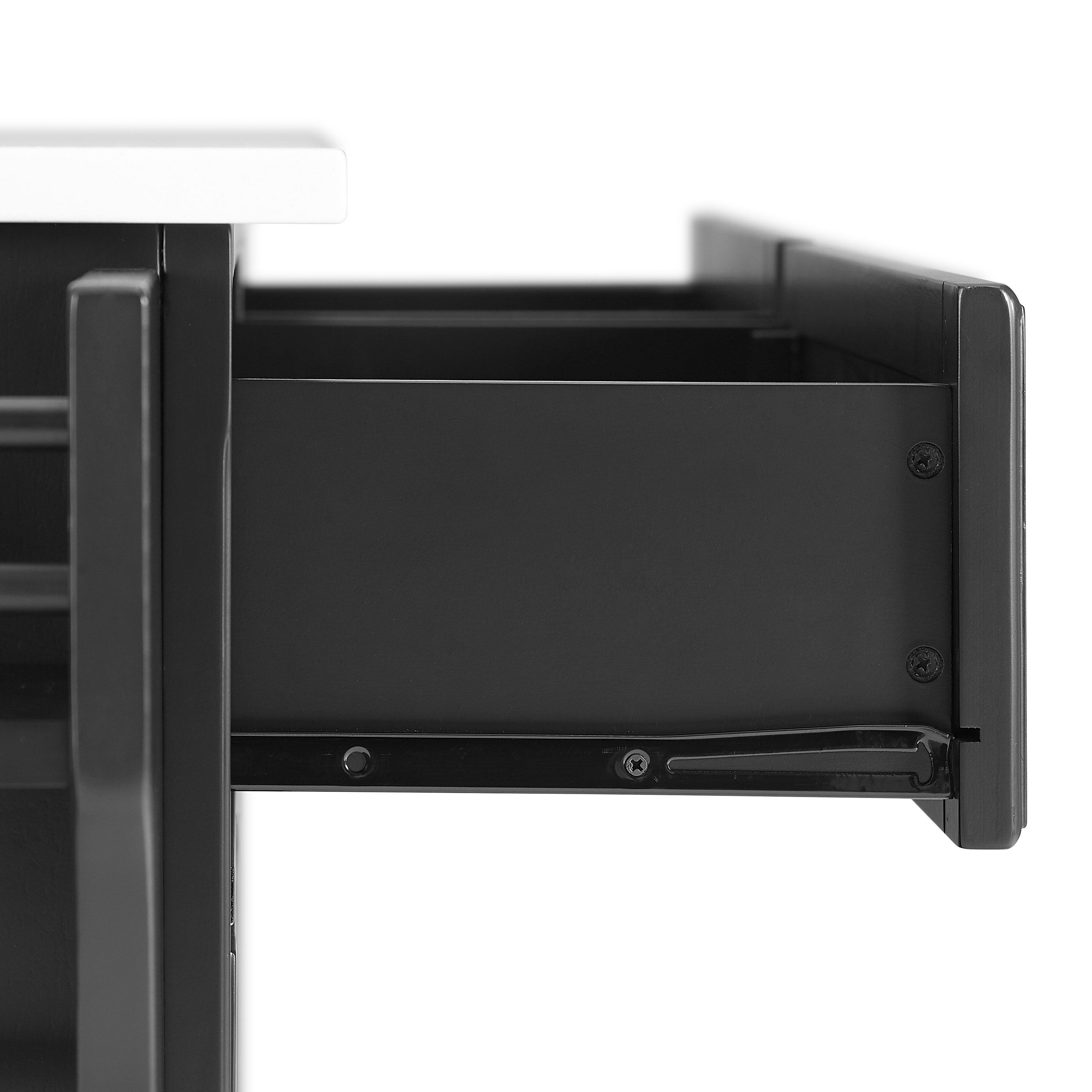 Crosley Cambridge Granite Top Full Size Kitchen Island/Cart, Black