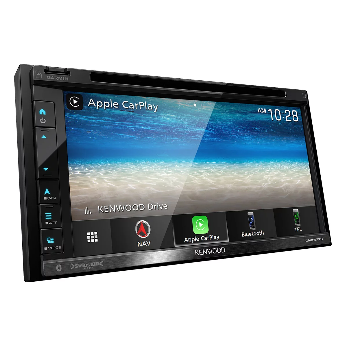 Kenwood DNX577S 6.8-inch Double-Din in-Dash Navigation DVD Receiver with Bluetooth, Wi-fi, Android Auto, Apple Carplay, and SiriusXM Ready