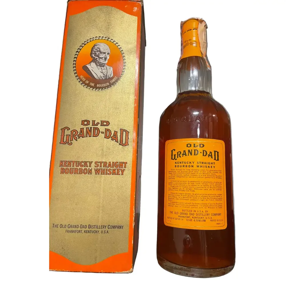Old Grand Dad 1971 Italian Import Bourbon 86 Proof - Nestor Liquor