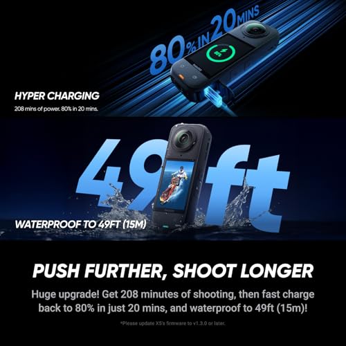 Insta360 X5 No Drone No Problem Bundle- Waterproof 8K 360&deg; Action Camera, Leading Low Light, Invisible Selfie Stick Effect