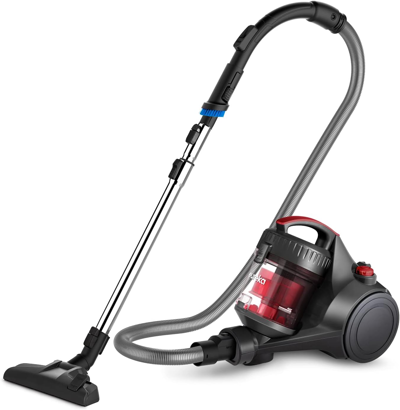 eureka WhirlWind Bagless Canister Vacuum Cleaner, Lightweight Vac for Carpets and Hard Floors, Blue