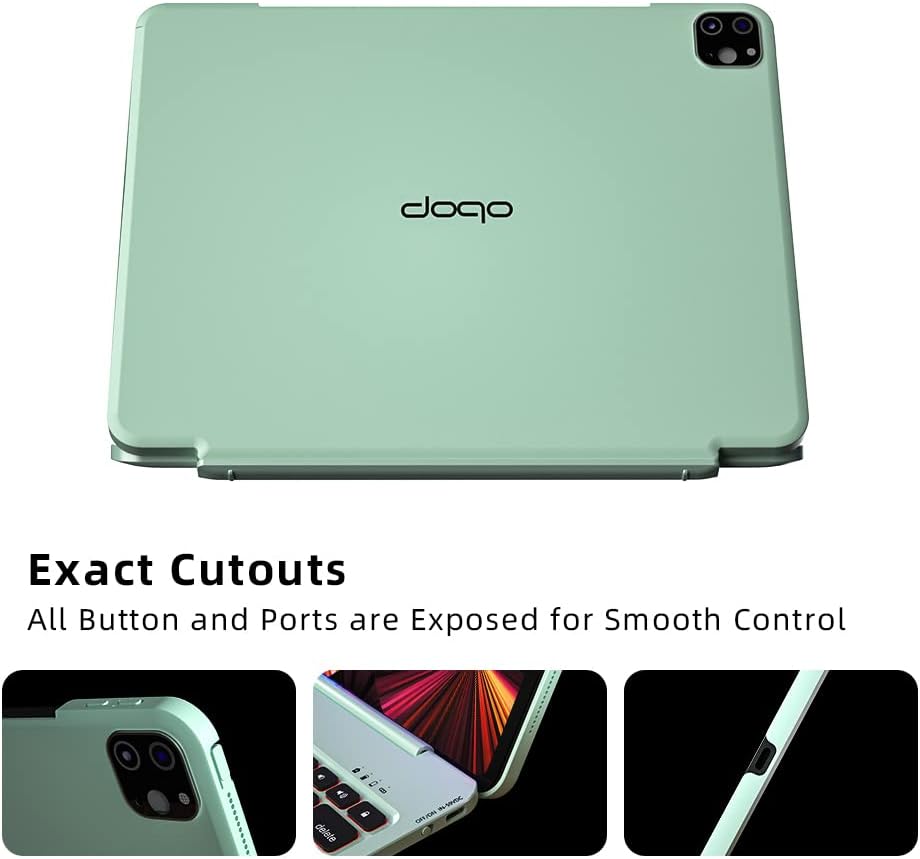 doqo Magnetic Keyboard Case for iPad Air 5th Generation(2022)/iPad Air 4th Generation(2020), iPad Pro 11 2018/2020/2021