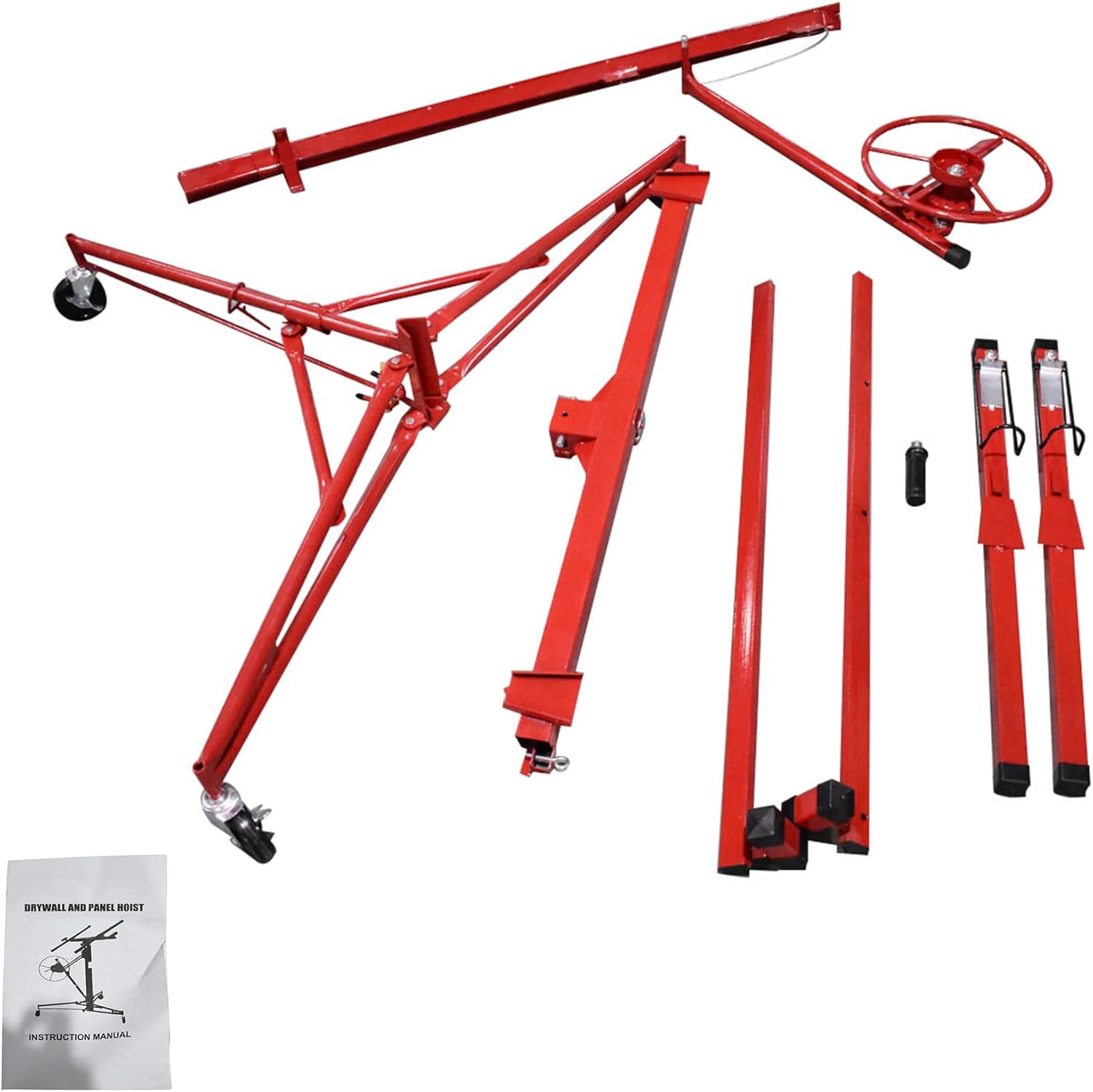 16FT Drywall Lift Sheetrock Lift Rolling Panel Hoist Jack Lifter Fit for Drywall Panels