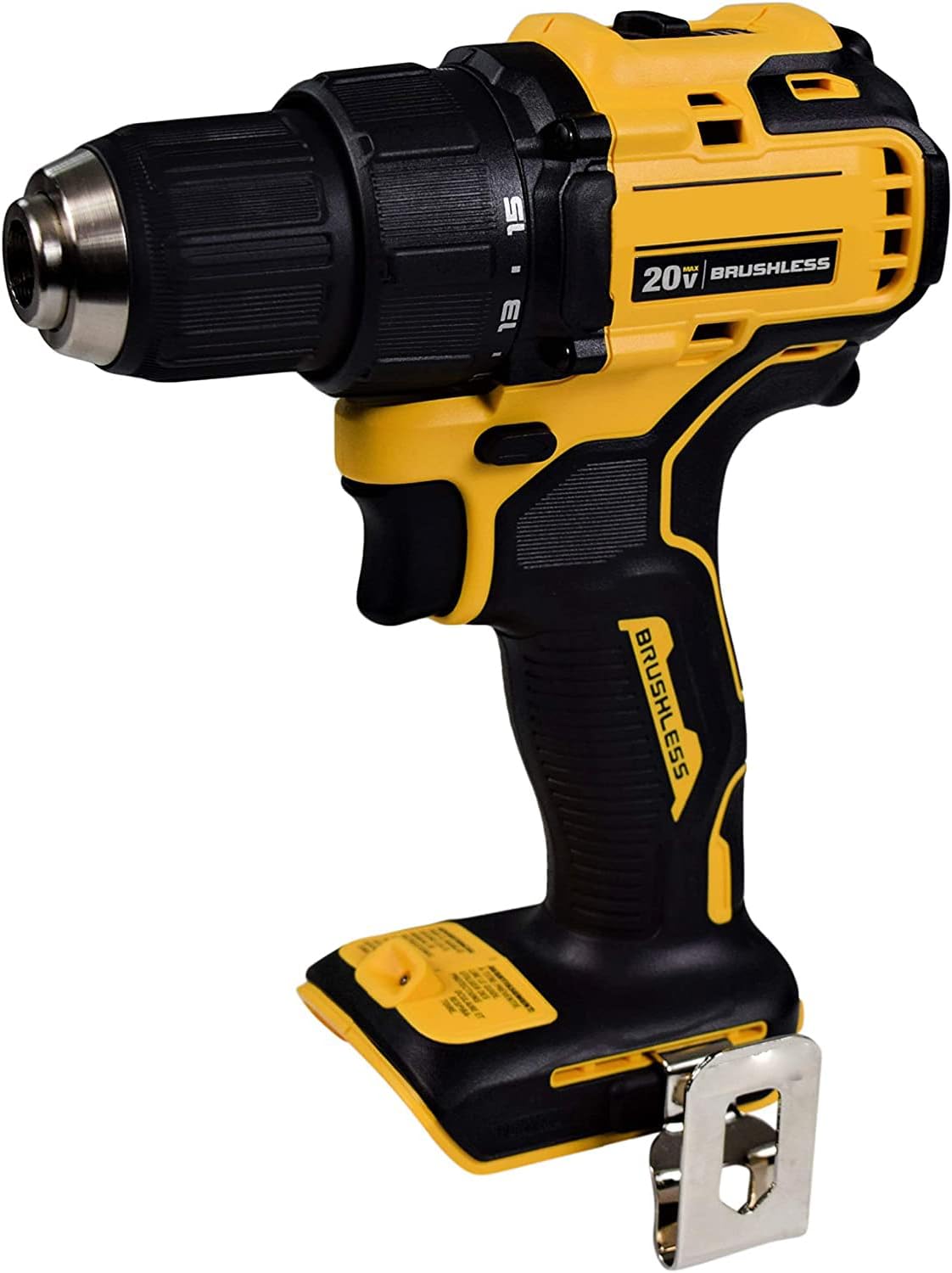 20V Cordless Drill/Driver Kit Brushless Drill Driver Cordless Bare Tool 1/2-Inch
