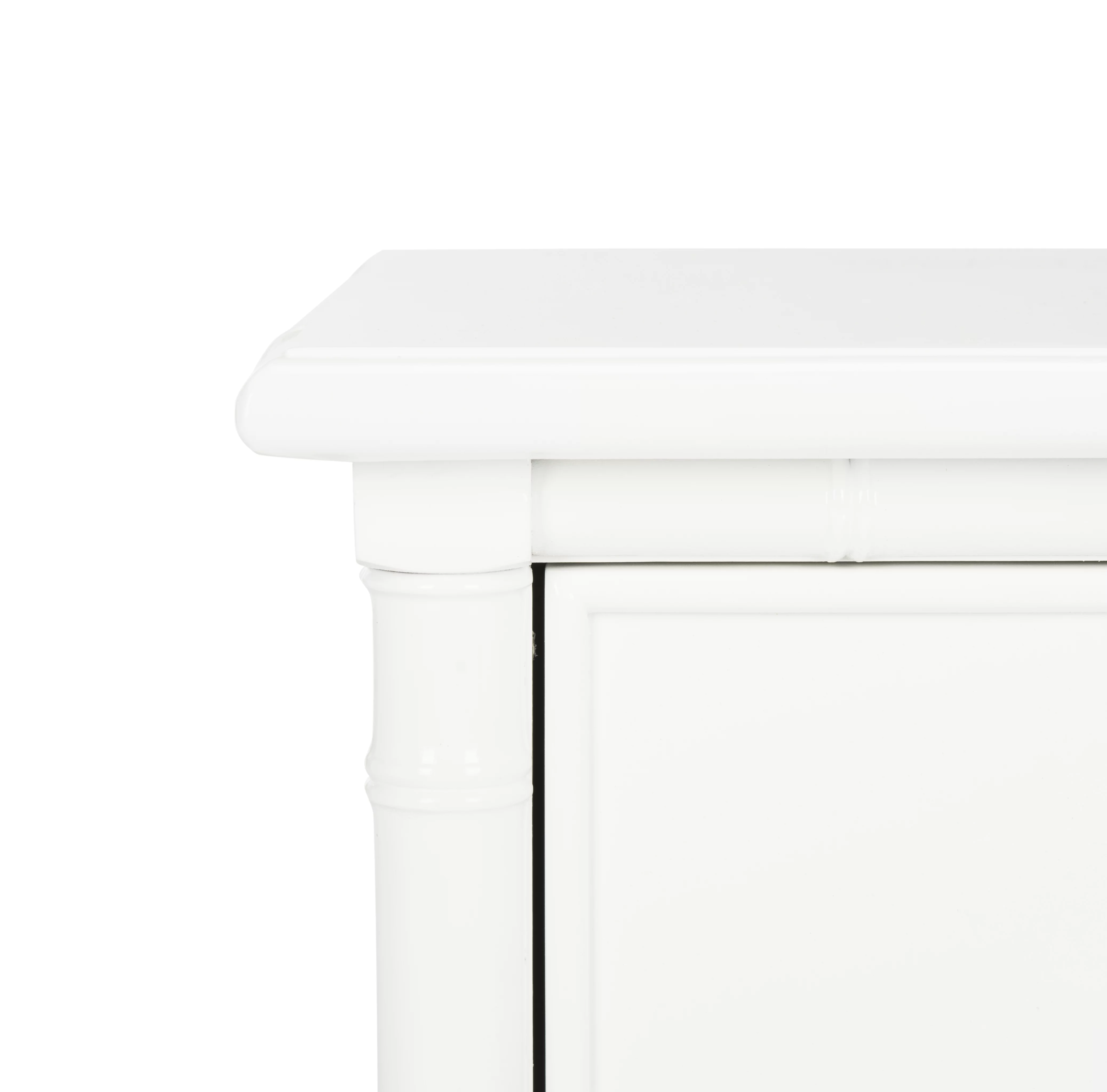 Safavieh Mina 25 in. 3 - Drawer Modern Coastal Bamboo Nightstand