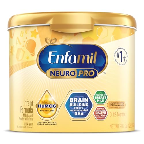 Enfamil NeuroPro Baby Formula, Milk-Based Infant Nutrition, MFGM* 5-Year Benefit, Expert-Recommended Brain-Building Omega-3 DHA