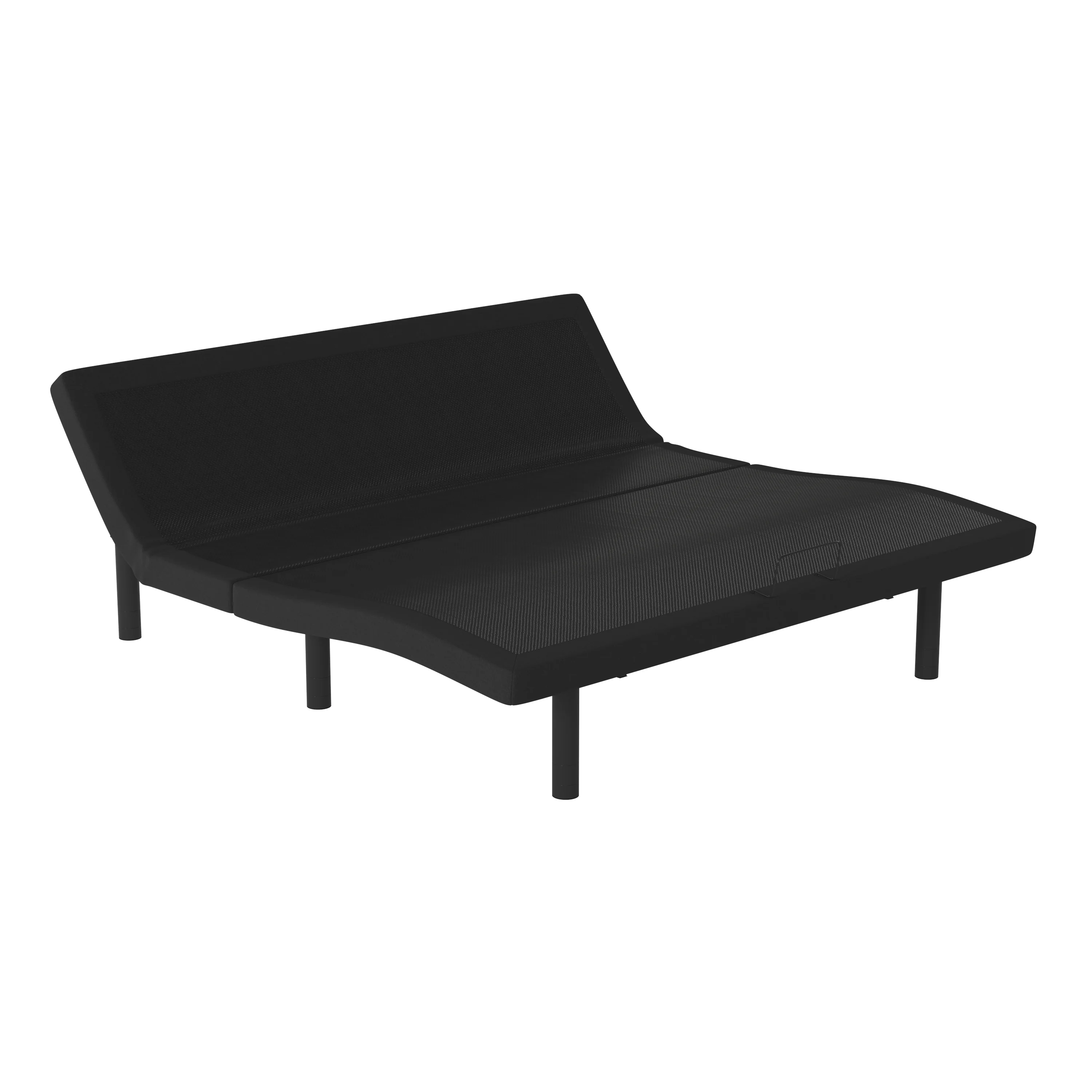 Flash Furniture Selene Motorized Adjustable Bed Frame, Black, King