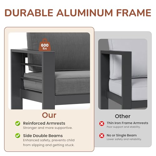Solaste Aluminum Patio Furniture Set