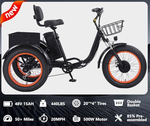 Adult Electric Tricycle Adult Tricycle 3 Wheel Bikes Adults Electric Three Wheel Bike - Radiant Selections