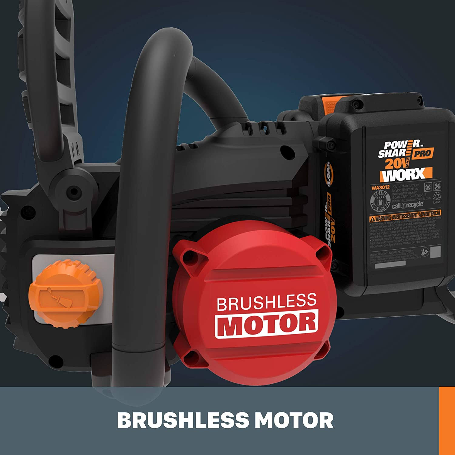 Worx Nitro 40V Power Share Cordless 16x22 Chainsaw with Brushless Motor WG385