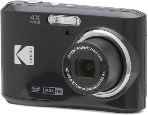 Kodak PIXPRO FZ45 Friendly Zoom 16MP Full HD Digital Camera, Bundle with 32GB Memory Card and Camera Bag, Flexible Tripod, and Card Reader (White)