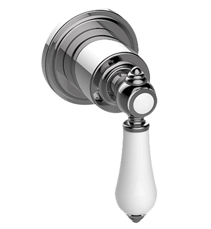 Graff Canterbury M-Series 2 5/8x22 Stop/Volume Control Valve Trim Plate with LC1E1 Lever Handle in Satin Nickel, SKU: G-8034-LC1