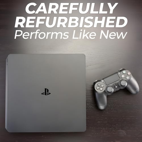 Zeust PlayStation 4 Slim 1TB Console Bundle - Includes the PS4 Console Slim 1TB, 2 Dualshock 4 Wireless Controllers, MicroUSB Charging Cable